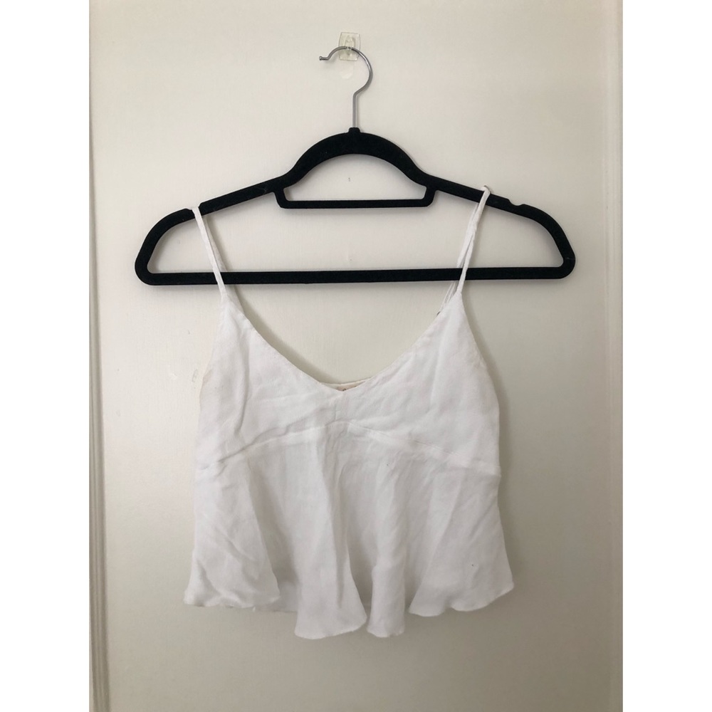 Brandy Melville White Crop Top Tank Top